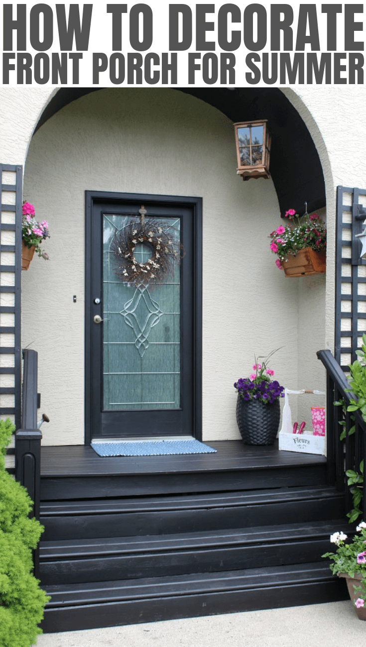 HOW TO DECORATE FRONT PORCH FOR SUMMER