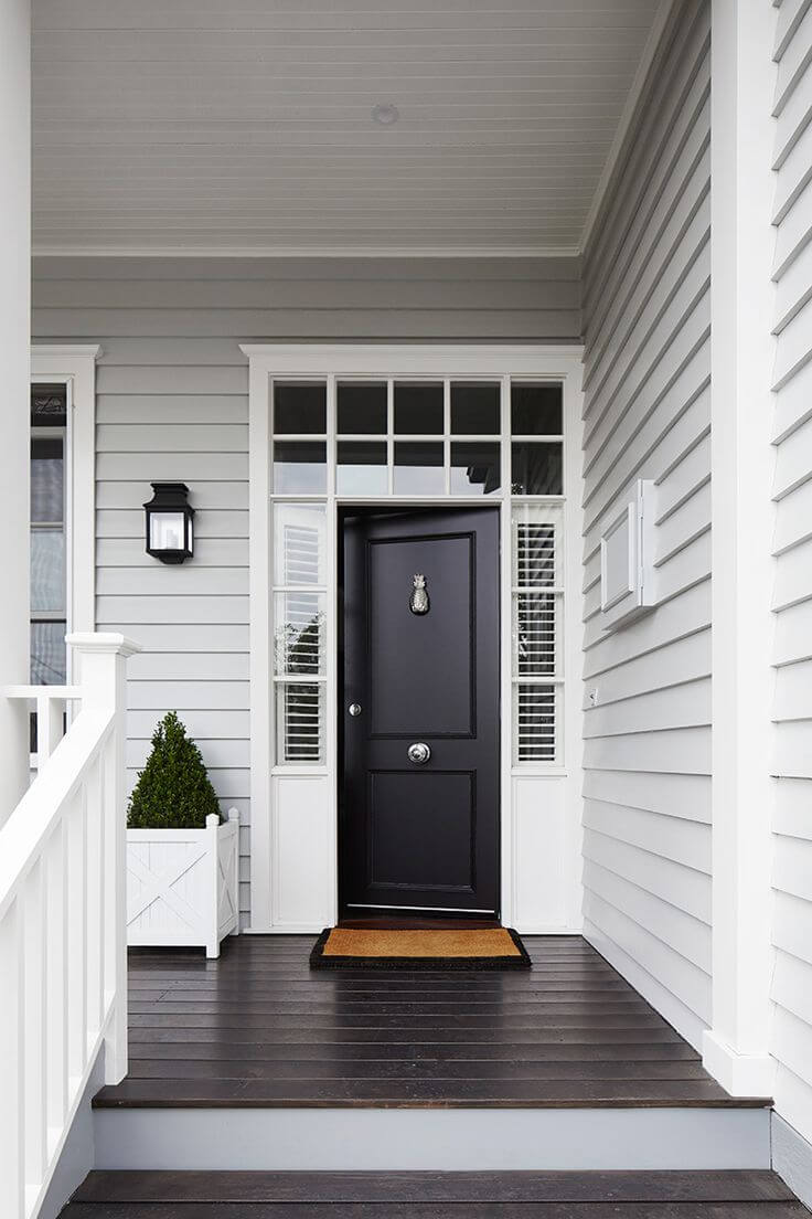 LIGHT GREY TONE PORCH PAINT COLOR IDEAS