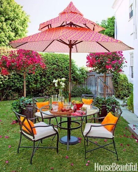 PATIO SET WITH LEVEL UP UMBRELLA IDEAS