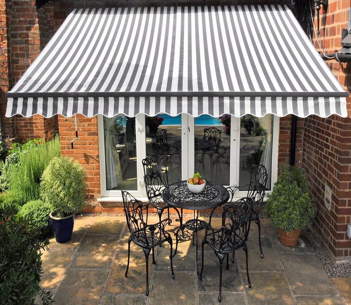 INEXPENSIVE PATIO SHADES IDEAS WITH ADD AWNING