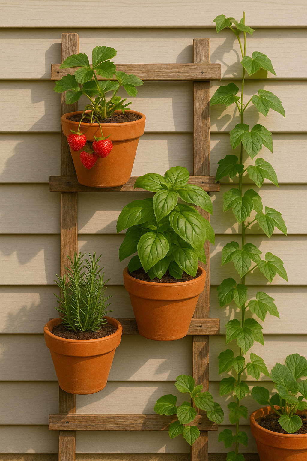 🌱 Go Up, Not Out — Vertical Gardening Is a Space Saver