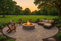 Backyard Goals Unlock These Genius Large Backyard Layout Ideas With Fire Pit and Seating