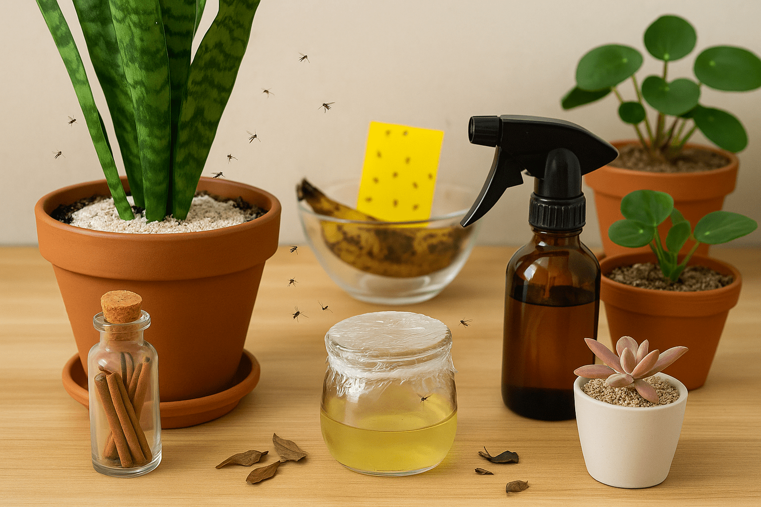 Say Goodbye to Those Annoying Little Bugs How to Get Rid of Gnats in House Plants Naturally