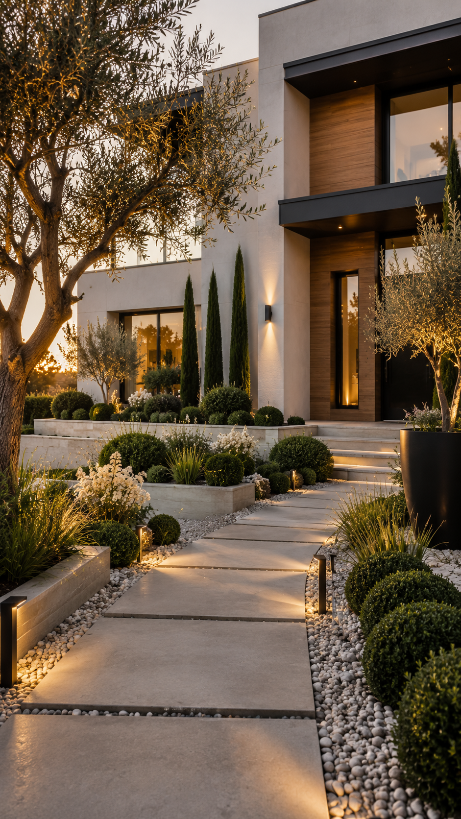 1 Modern Minimalist Front Landscaping