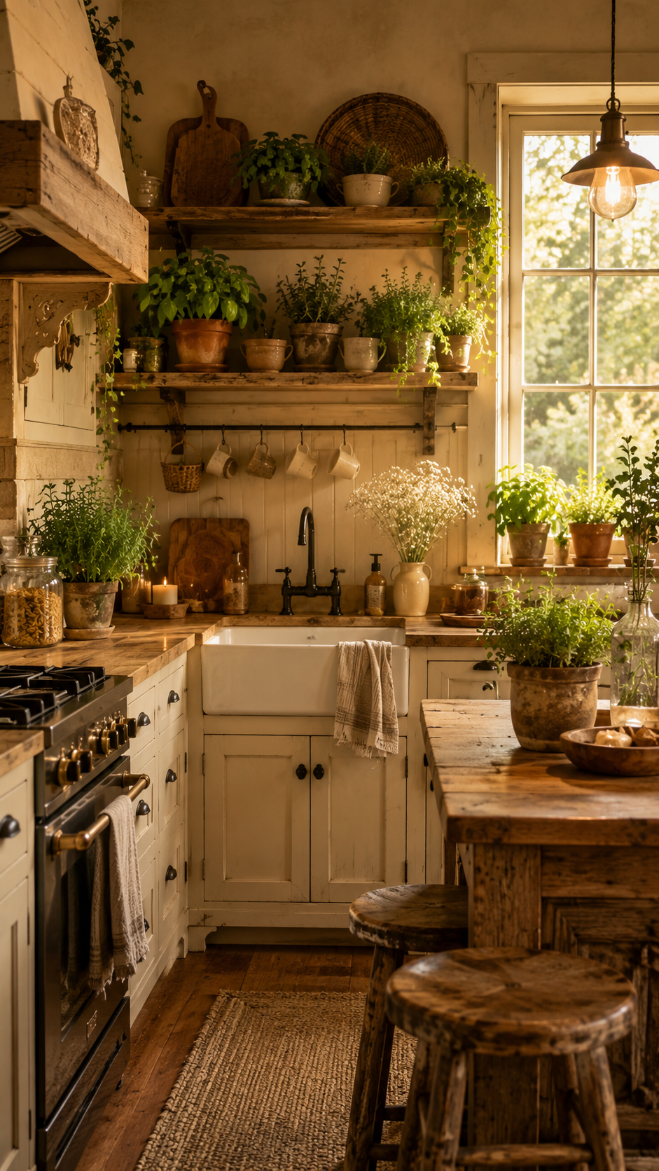 1 Rustic Farmhouse Cozy Kitchen Aesthetic Apartment