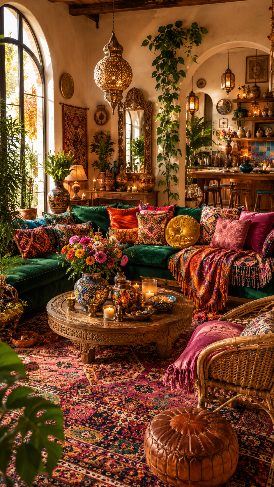 2 Colorful Eclectic Bohemian Home Decor