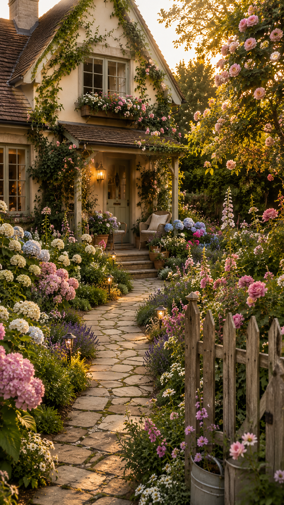 2 Cottage Style Front Landscaping