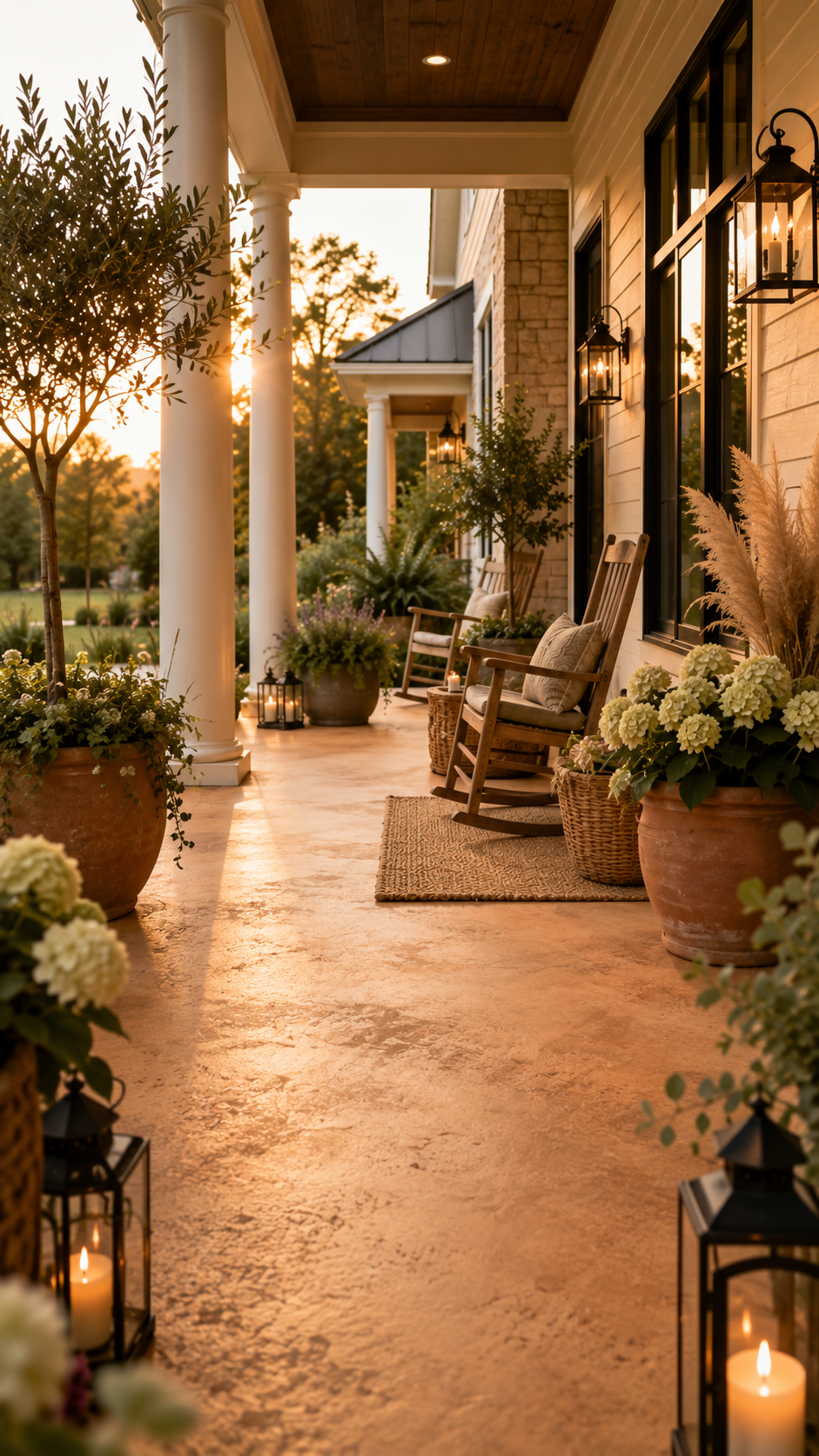 2 Warm Earth Tone Painting Front Porch Concrete Ideas