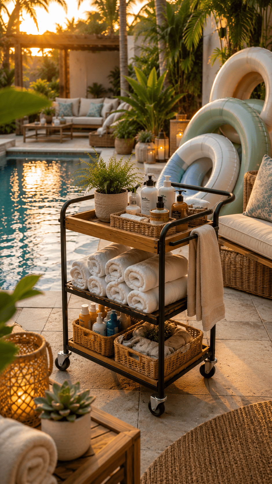 3 Rolling Pool Storage Carts for Ultimate Convenience