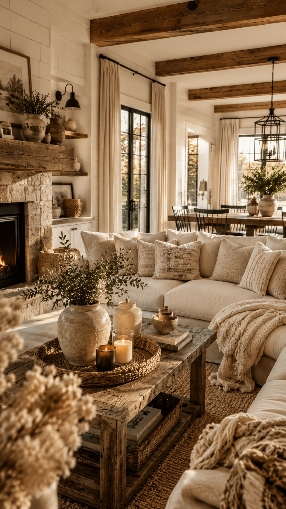 Best 1 Cozy Neutral Modern Farmhouse Decor
