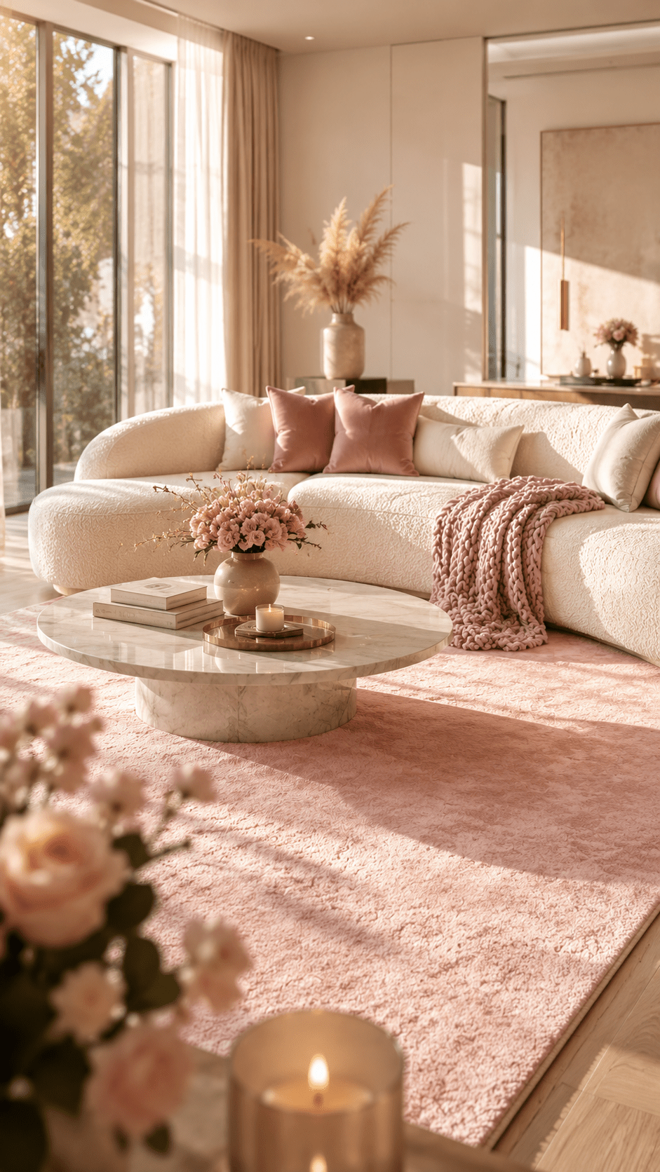 Best 1 Soft Blush Pink Passion Rugs for Elegant Minimalist Spaces