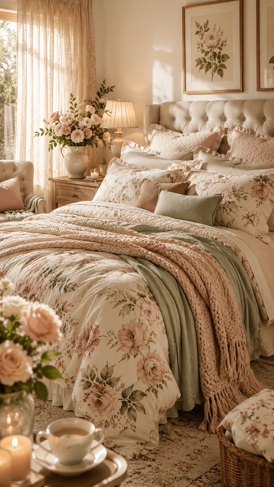 Best 1 Soft Romantic Floral Bedding Ideas for Cozy Elegance