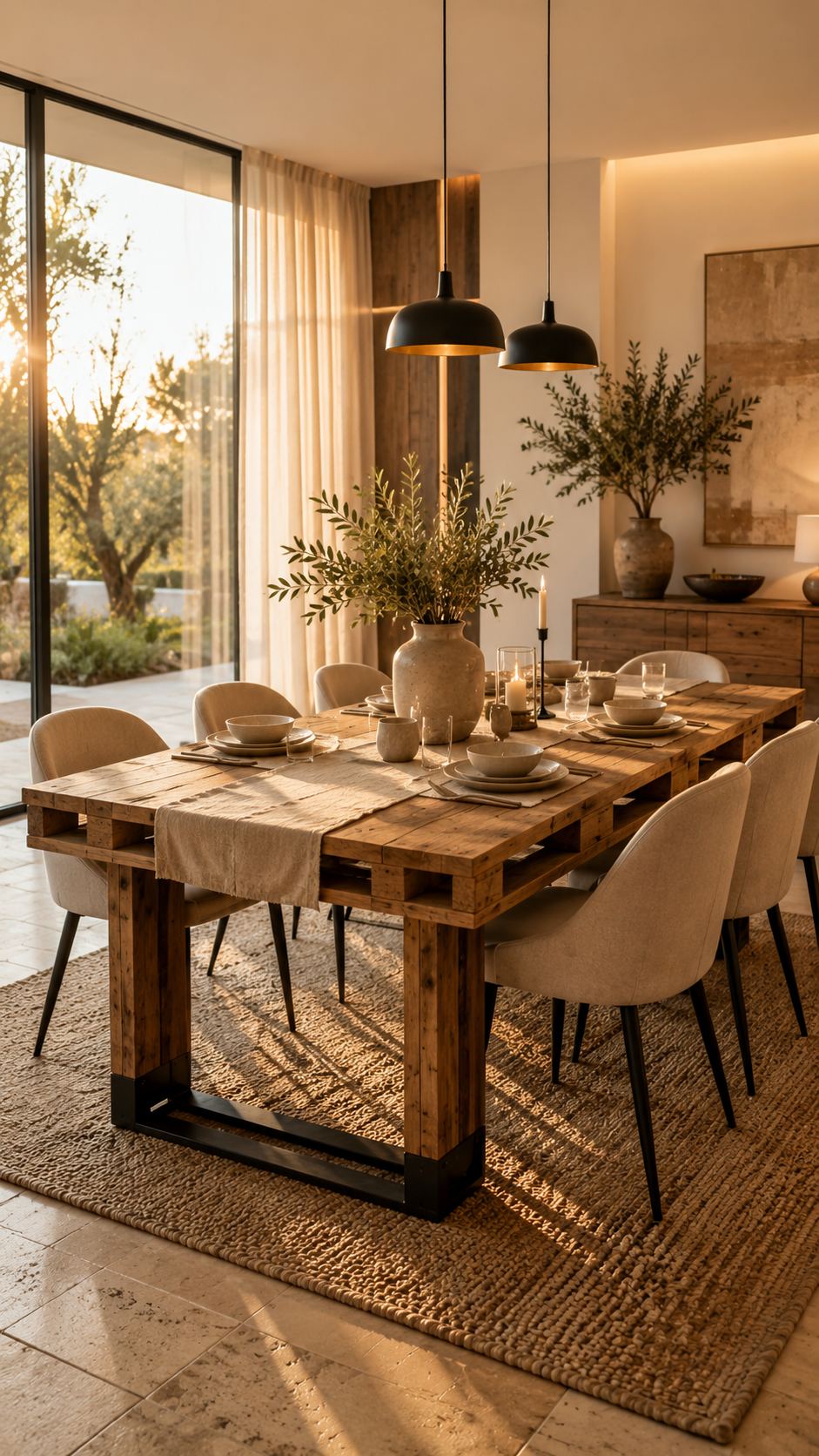 Best 2 Modern Minimalist Pallet Dining Table