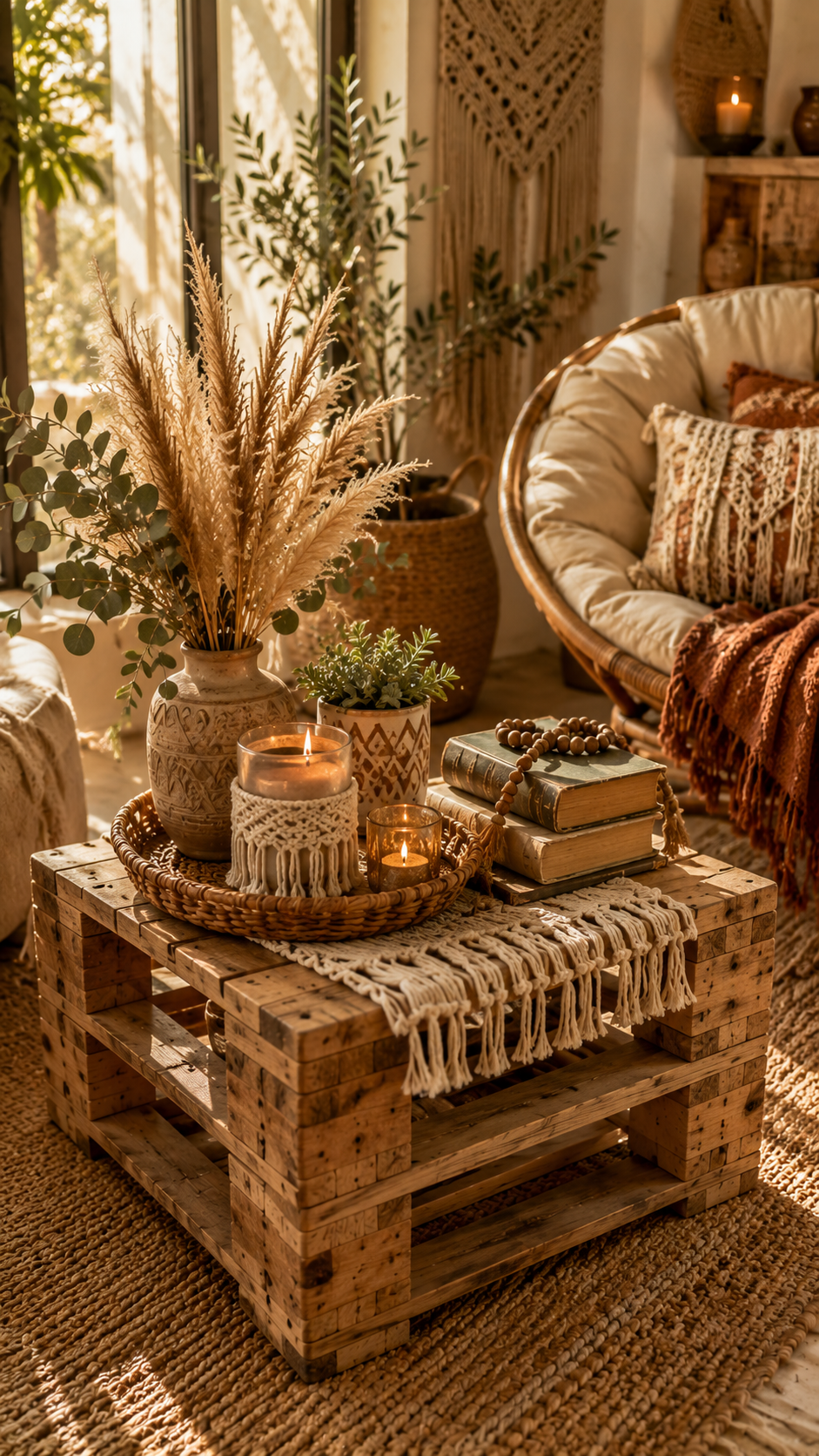 Best 3 Boho Chic Pallet Side Table