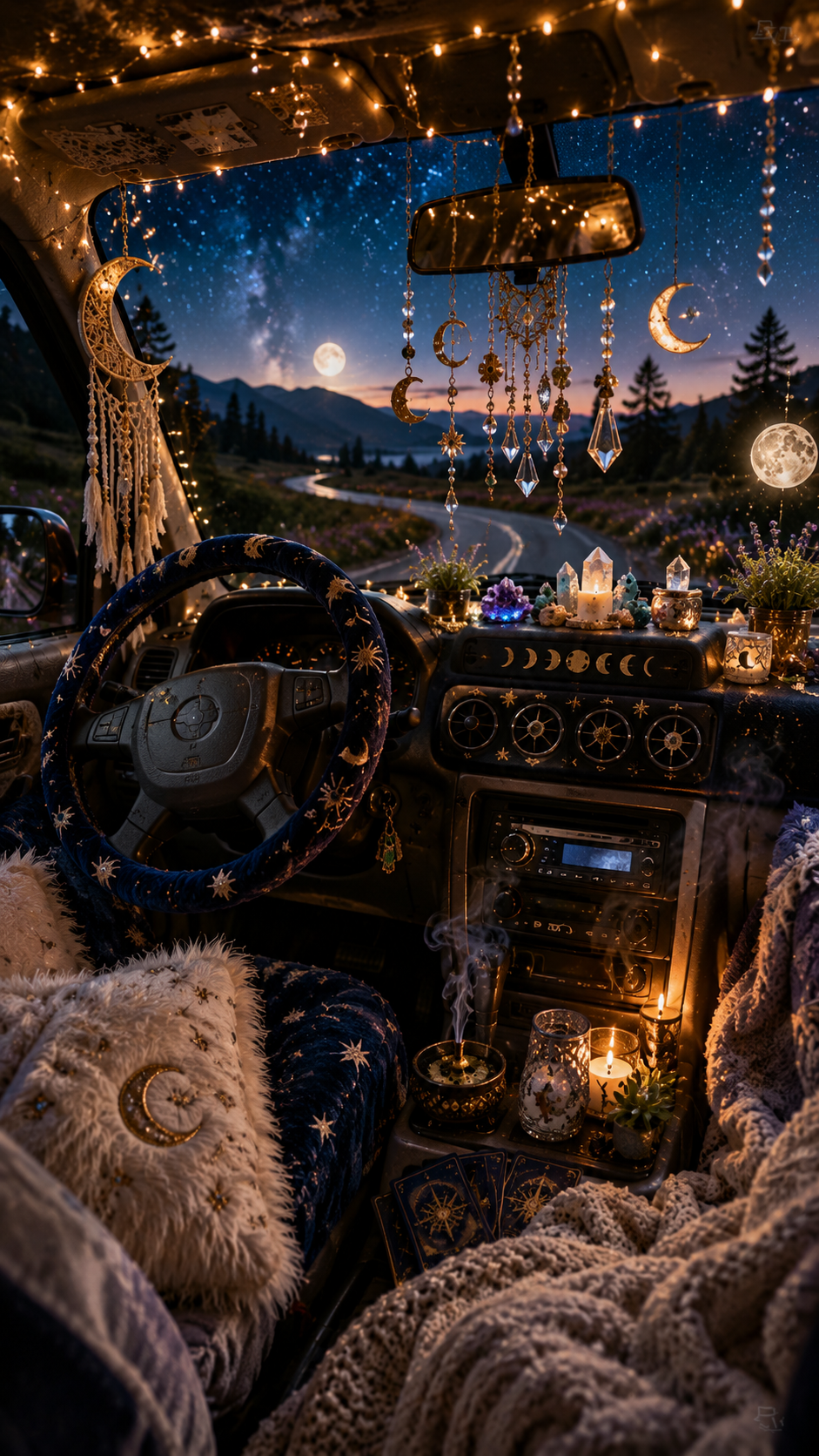 Best 3 Celestial Boho Whimsical Car Decor With Magical Energy