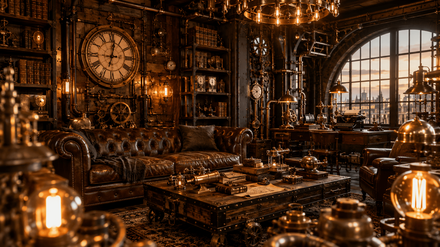 Best 3 Steampunk Decor Ideas That Make Every Room Look Like a Luxury Time Machine