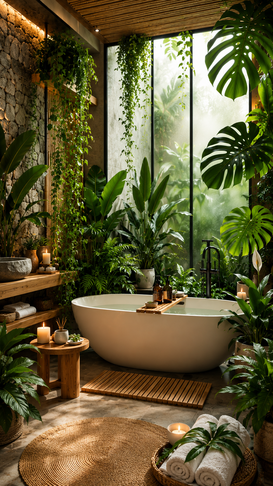 Best Bathroom Plant Decor Idea Number One Create a Tropical Spa Retreat