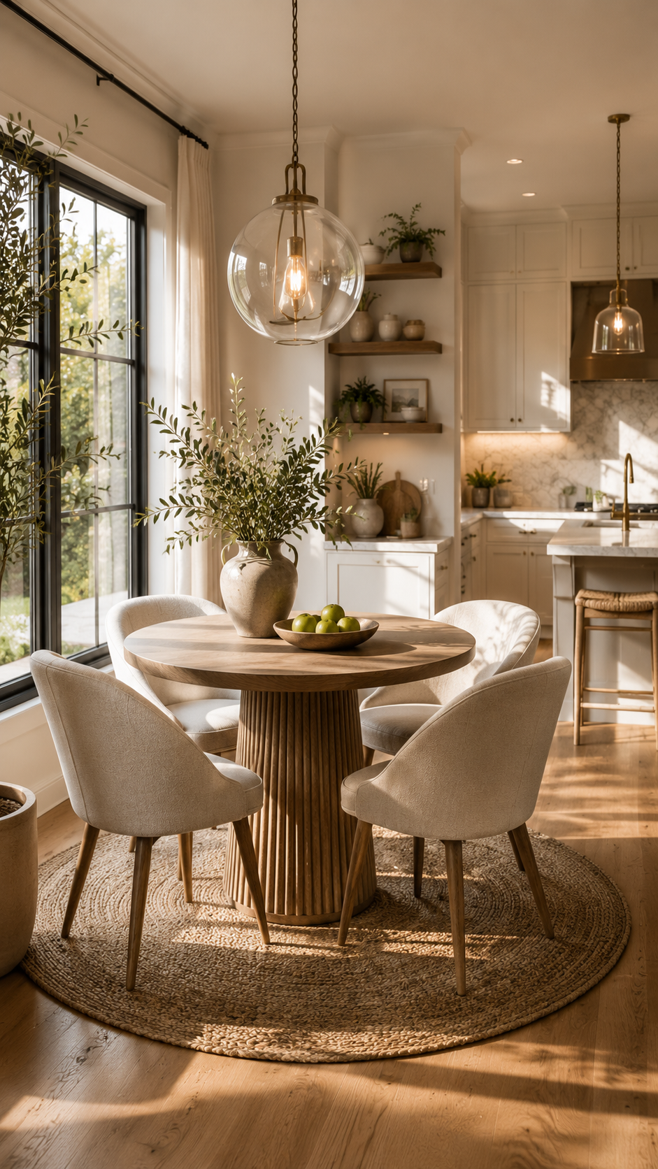 Best Breakfast Nook Idea Number Three Modern Round Table Corner