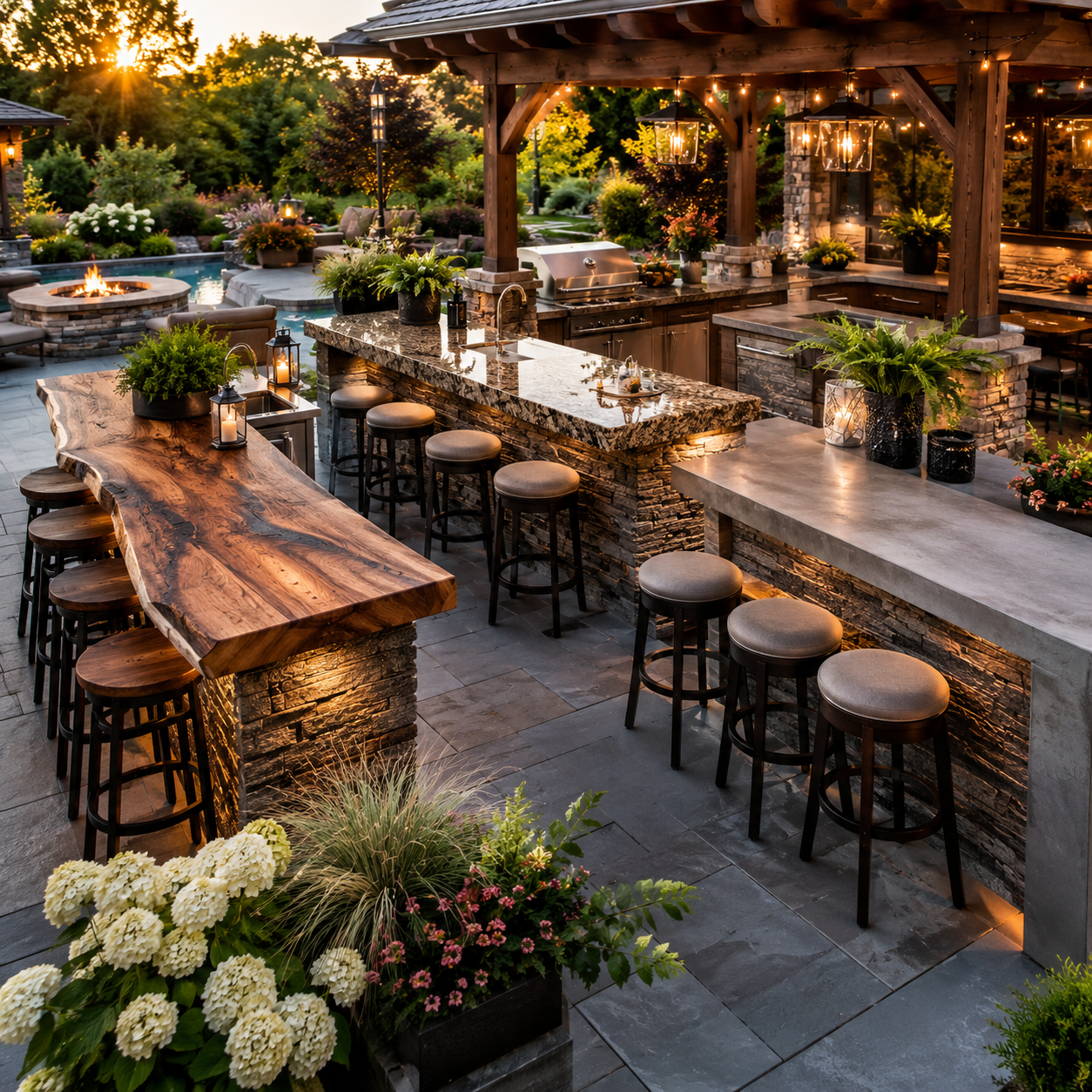 Best Outdoor Bar Top Ideas That Instantly Transform Your Backyard Into a Luxury Entertaining Space