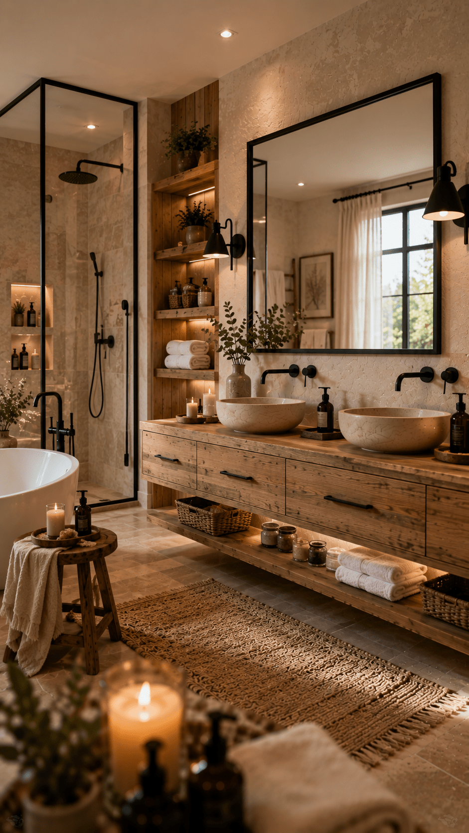 Black Fixtures Add Modern Contrast