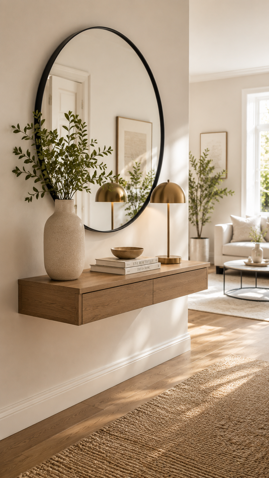 Best 1 Small Console Tables With Floating Minimalist Design