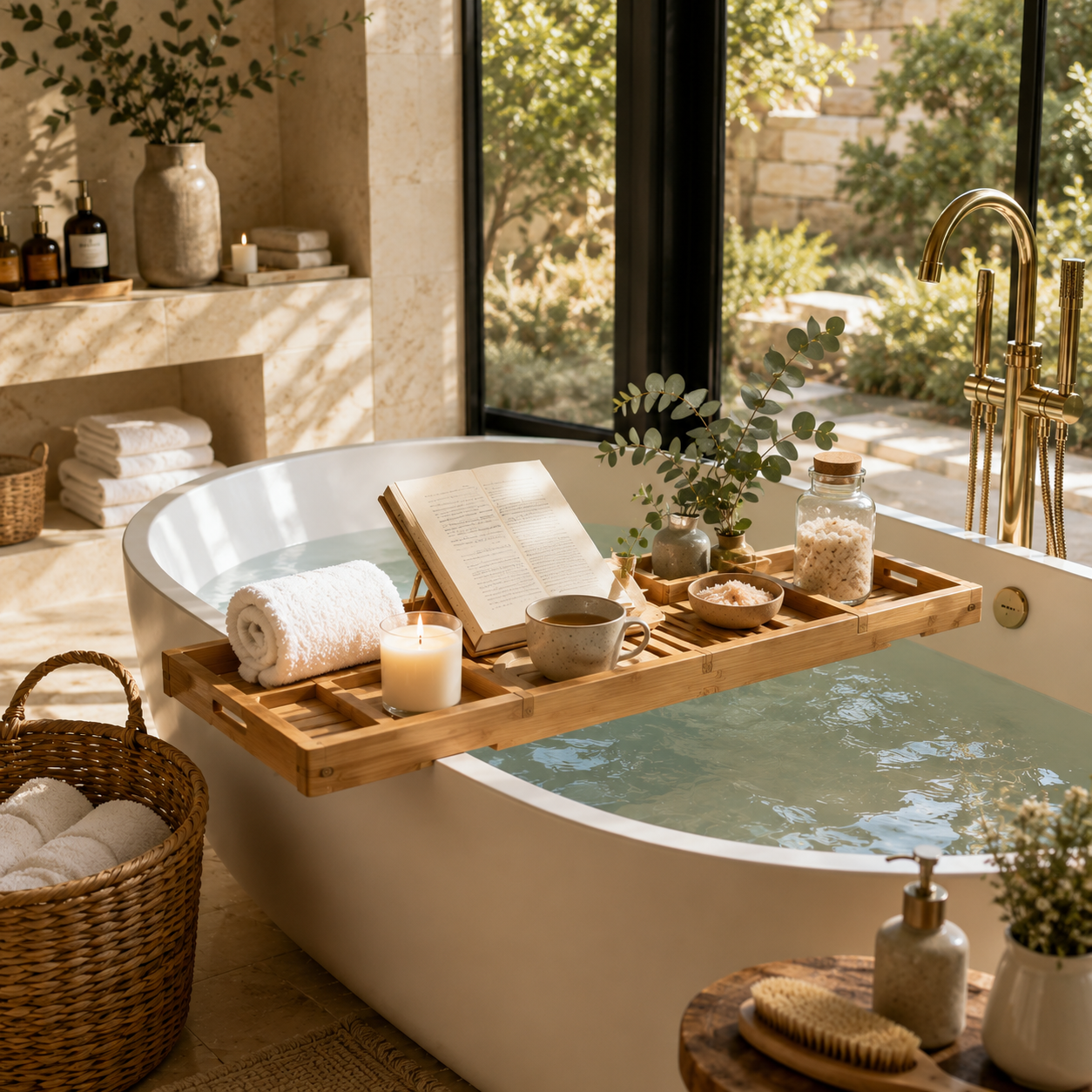 Best 3 Bathtub Trays and Caddies Ideas That Turn Every Bath Into a Luxury Retreat