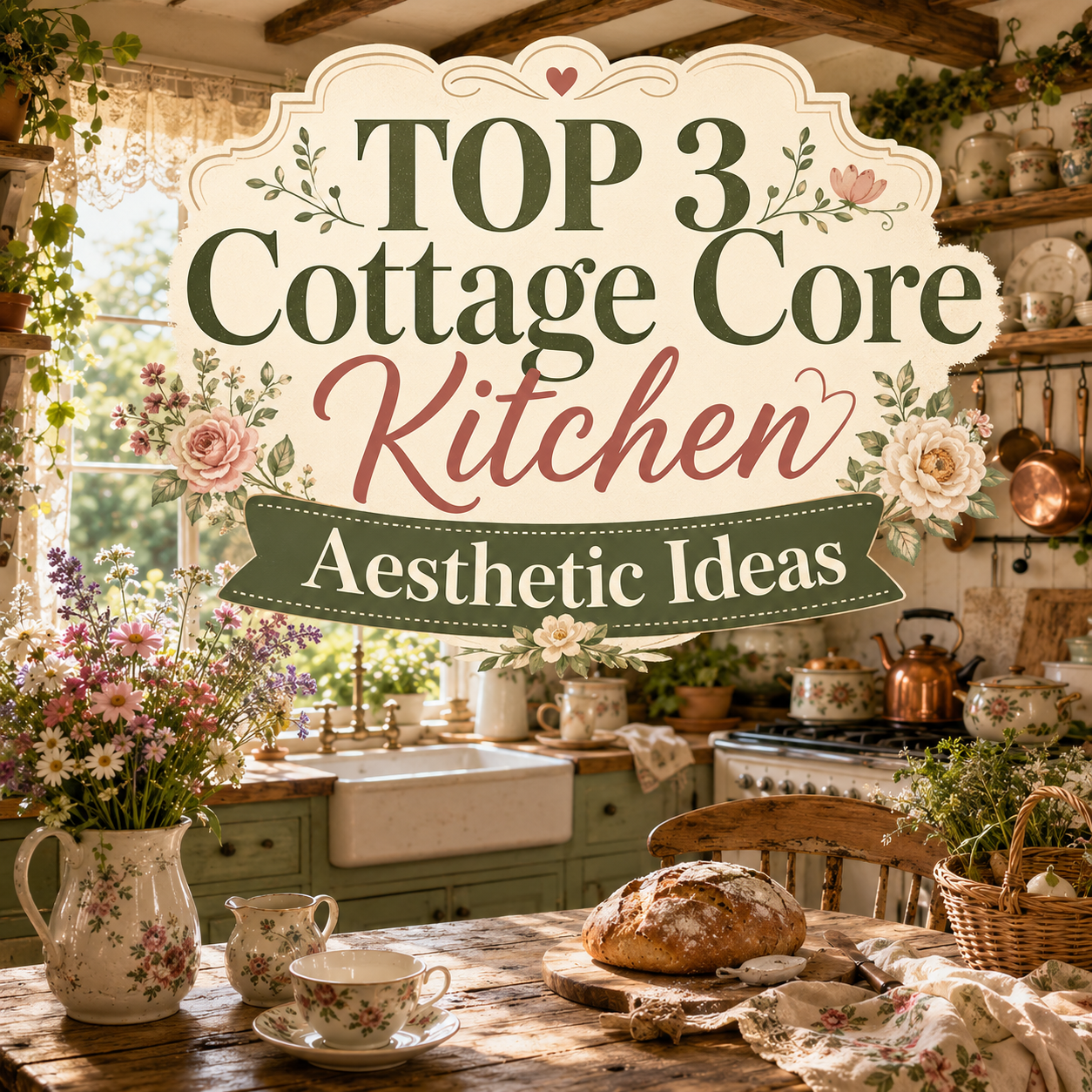 Best 3 Cottage Core Kitchen Aesthetic Ideas That Make Every Home Feel Like a Fairytale