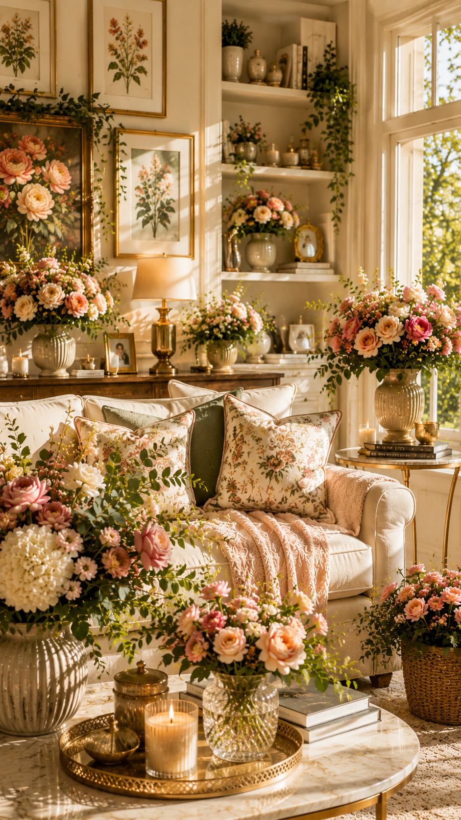 Best 3 Flower Home Decor With Layered Floral Accents 🌼