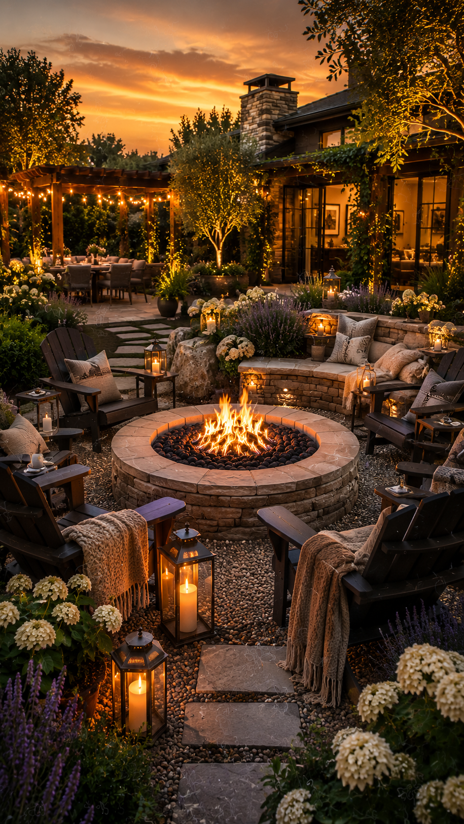 Best Outdoor Living Spaces Idea Number Three Cozy Fire Pit Gathering Zone