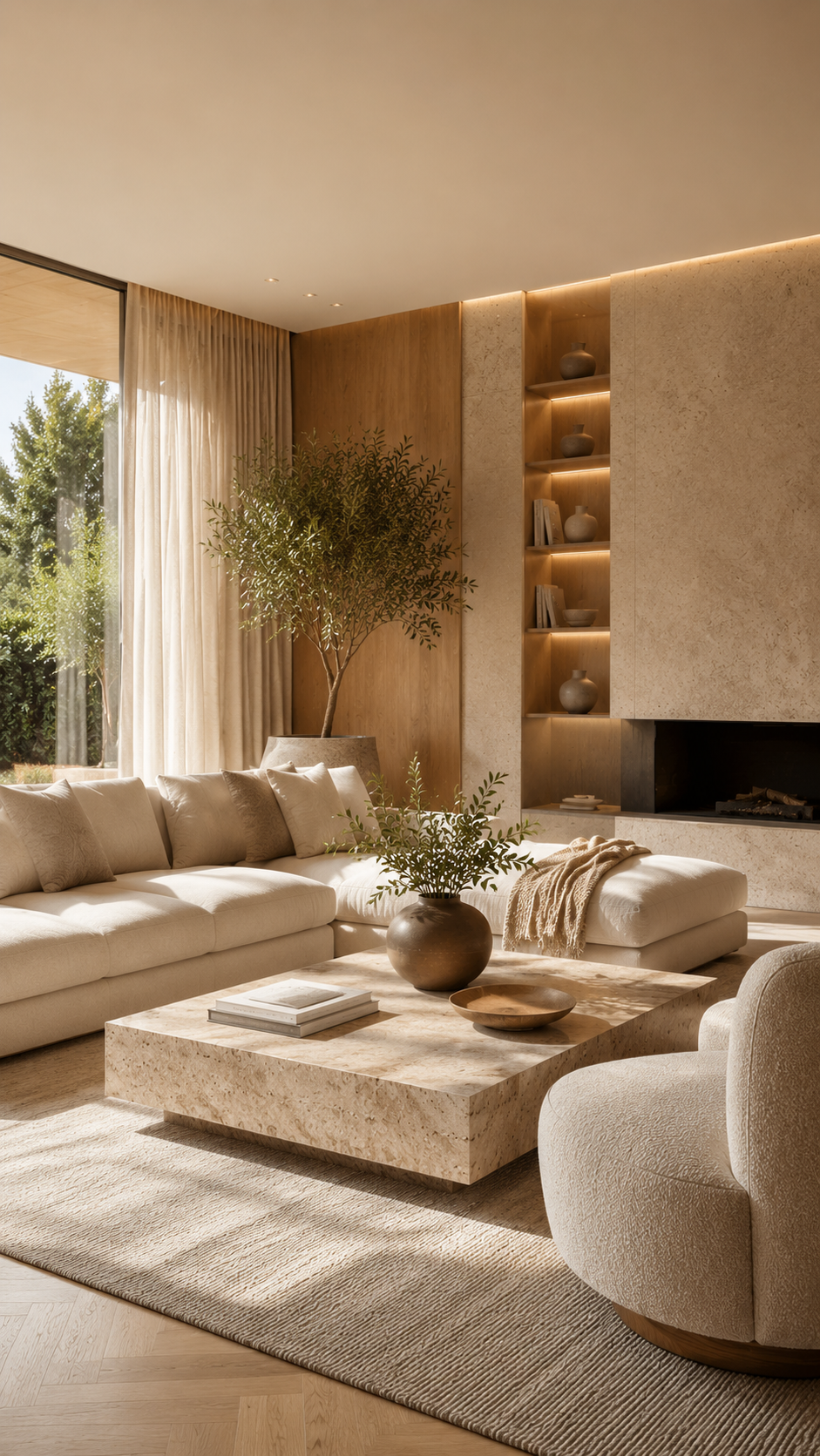 🥇 Best 1 Warm Neutral Minimalist Luxury Living Spaces