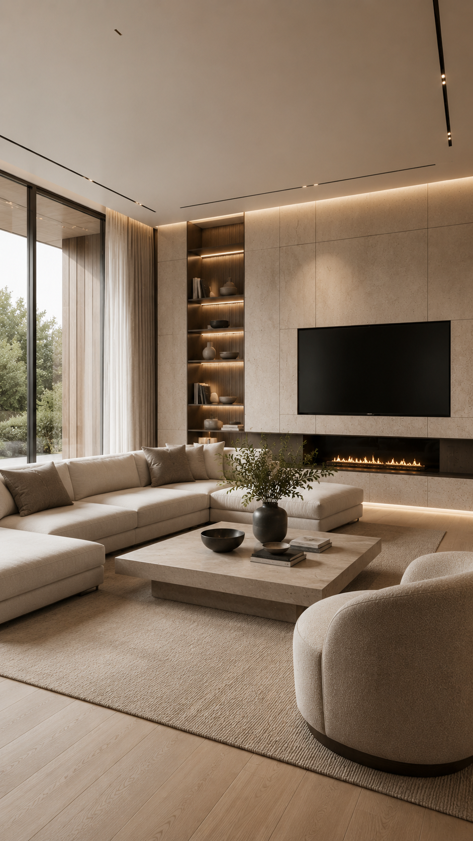 🥈 Best 2 Modern Architectural Minimalist Luxury Living Spaces