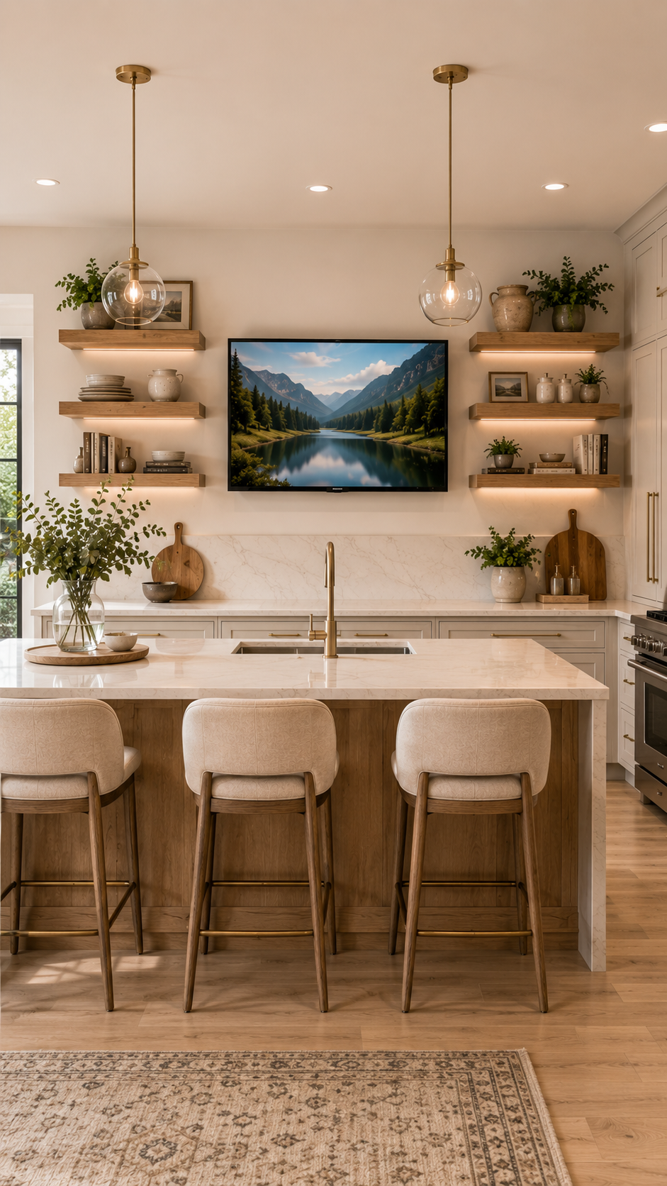 🥈 Best 2 Wall Mounted Kitchen TV That Becomes Part of the Design