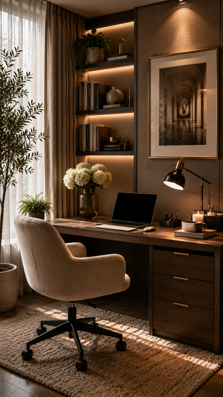 🥉 Best 3 Boutique Hotel Inspired Small Cozy Work Office Ideas for Maximum Productivity