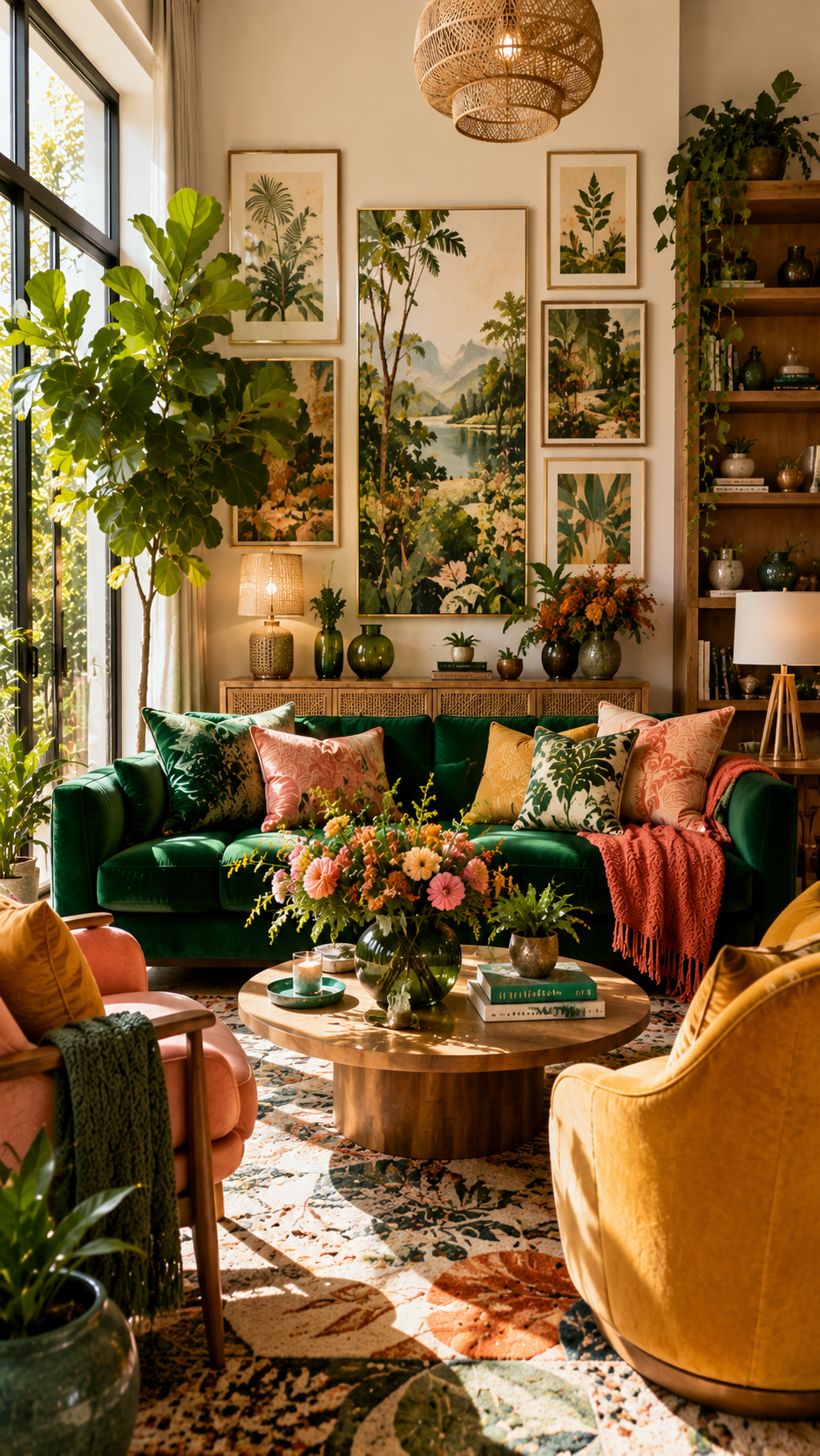 🥉 Best 3 Colorful Living Room Ideas Inspired by Nature
