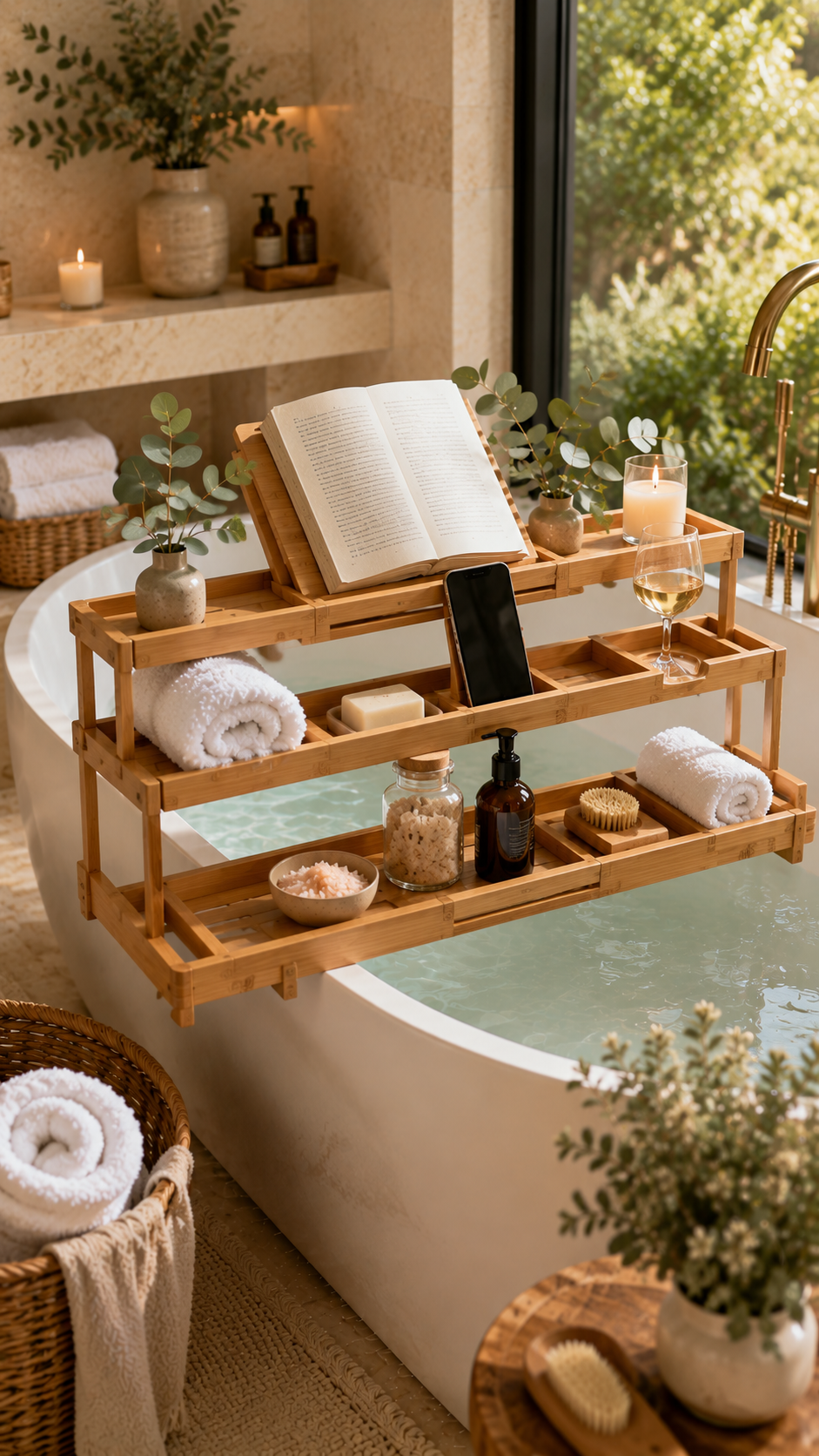 🥉 Best 3 Multi Tier Storage Bathtub Trays and Caddies