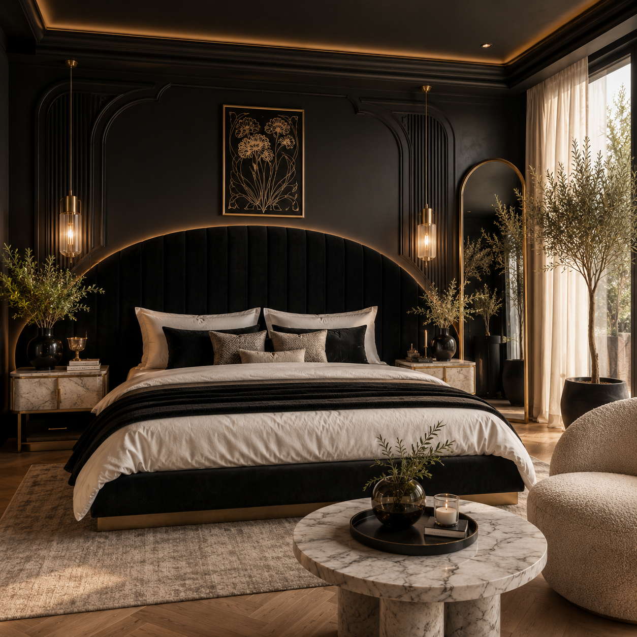 Best 3 Black Nouveau Bedroom Ideas That Instantly Make Any Space Look Ultra Luxurious