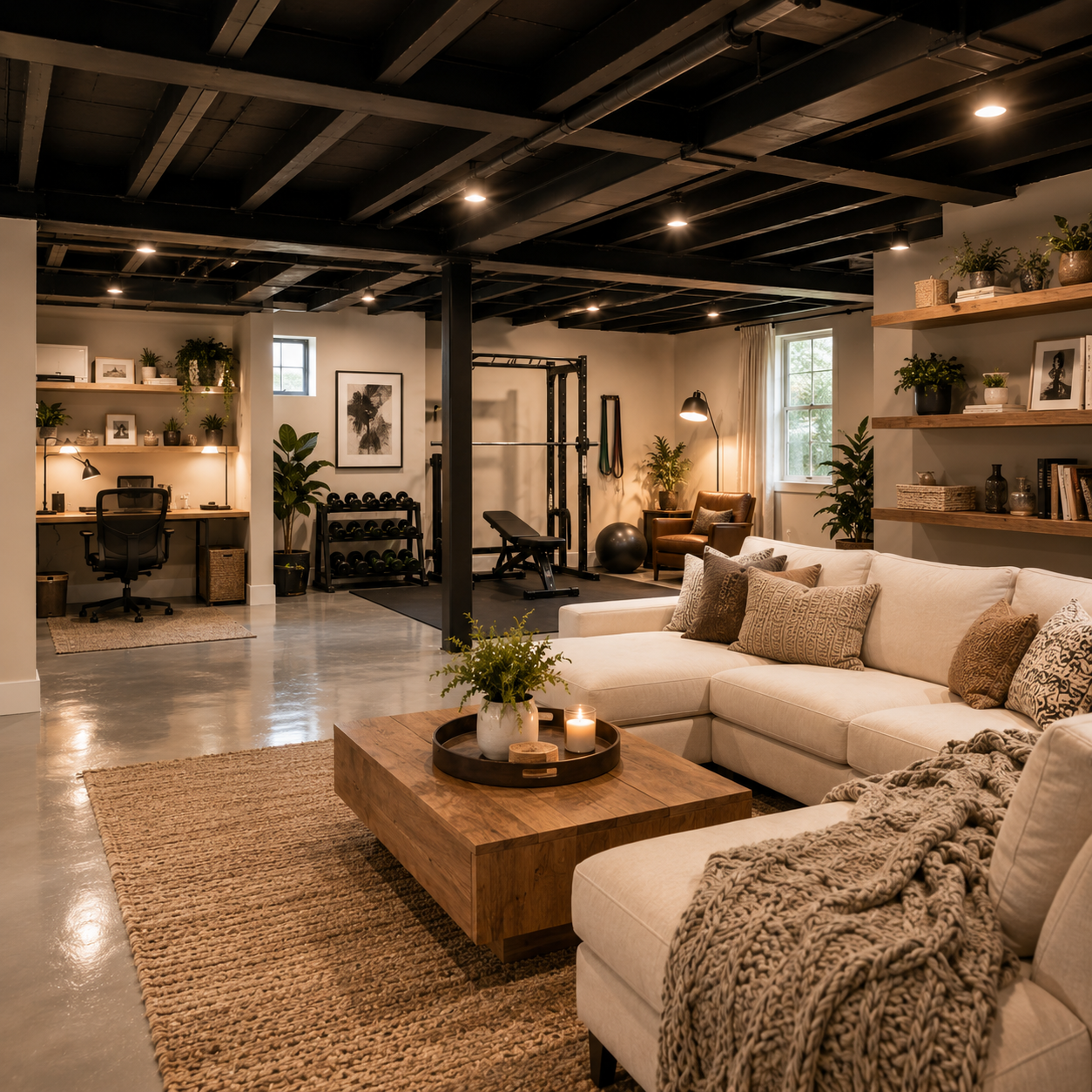 Best 3 Unfinished Basement Ideas on a Budget That Look Surprisingly Expensive