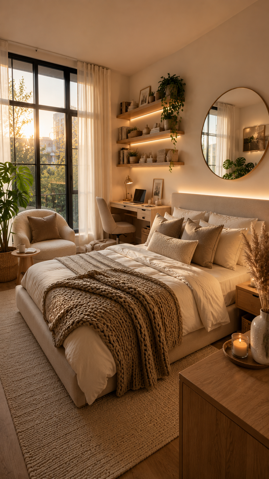 🌟 Best 2 Modern Cozy College Apartment Bedroom