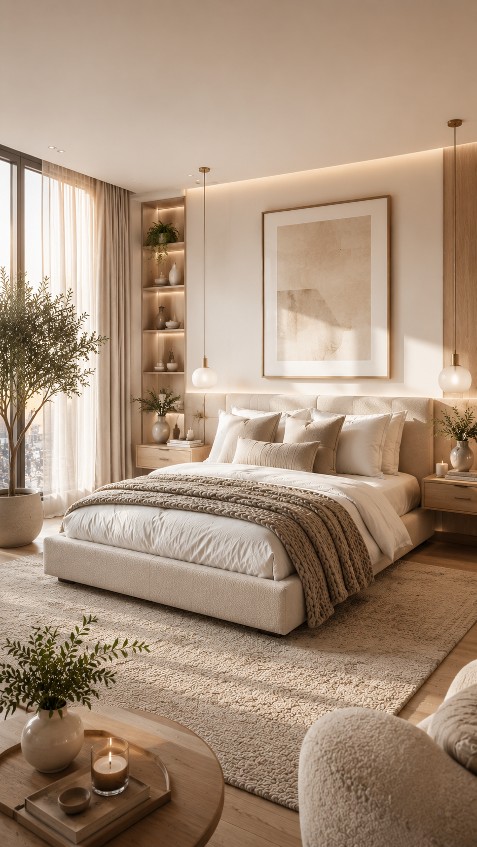🥇 Best 1 Apartment Bedroom Decor with Scandinavian Luxury Minimalism