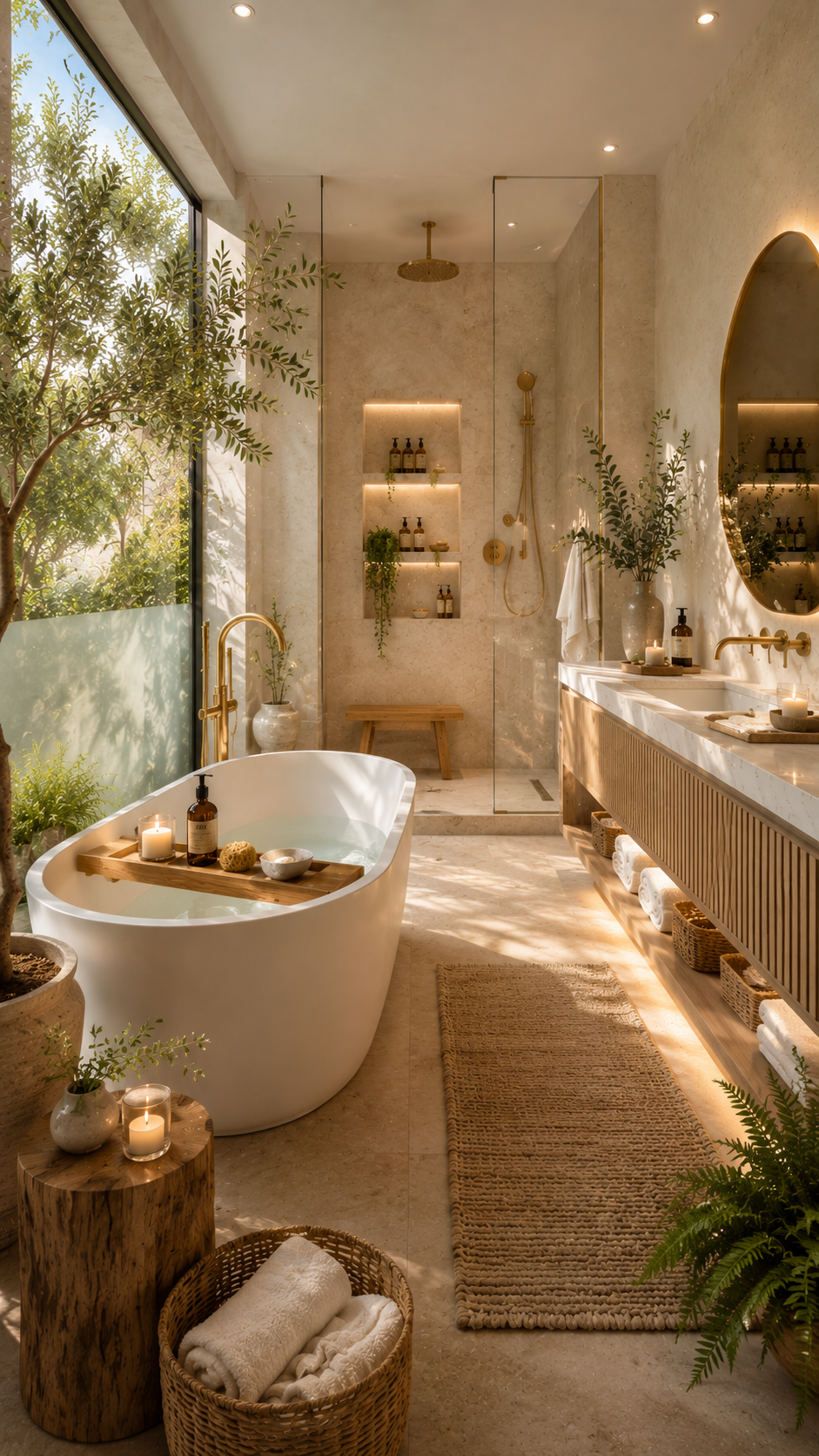 🥇 Best 1 Bathroom Inspiration With Organic Spa Design