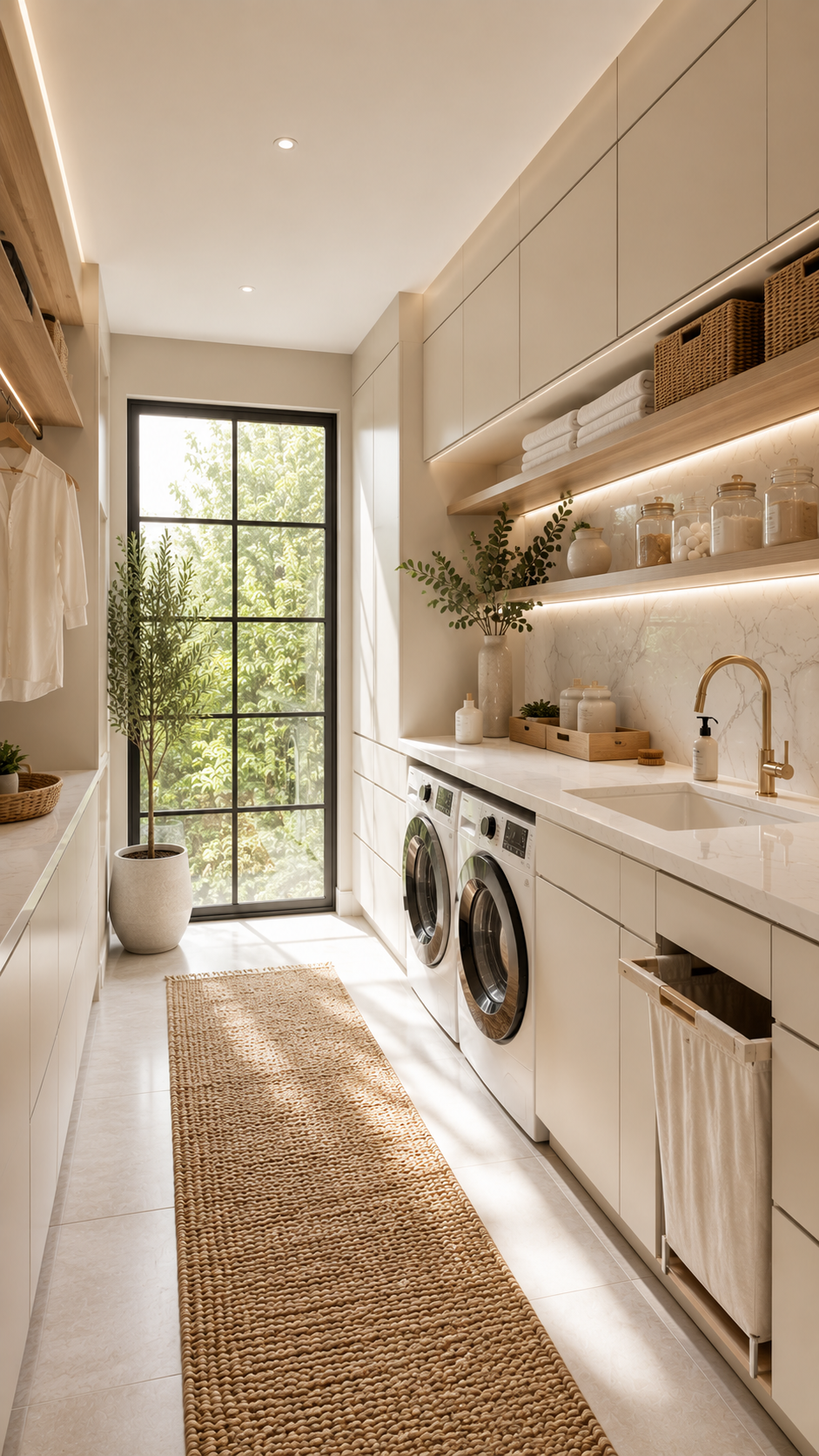 🥇 Best 1 Modern Minimalist Laundry Room Designs
