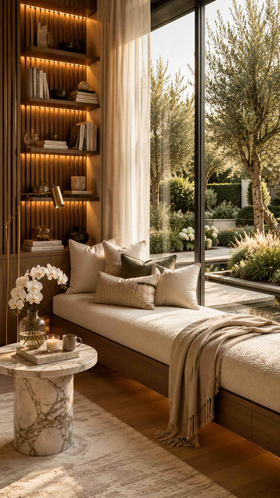 🥈 Best 2 Modern Luxury Window Reading Nook with Hotel Elegance