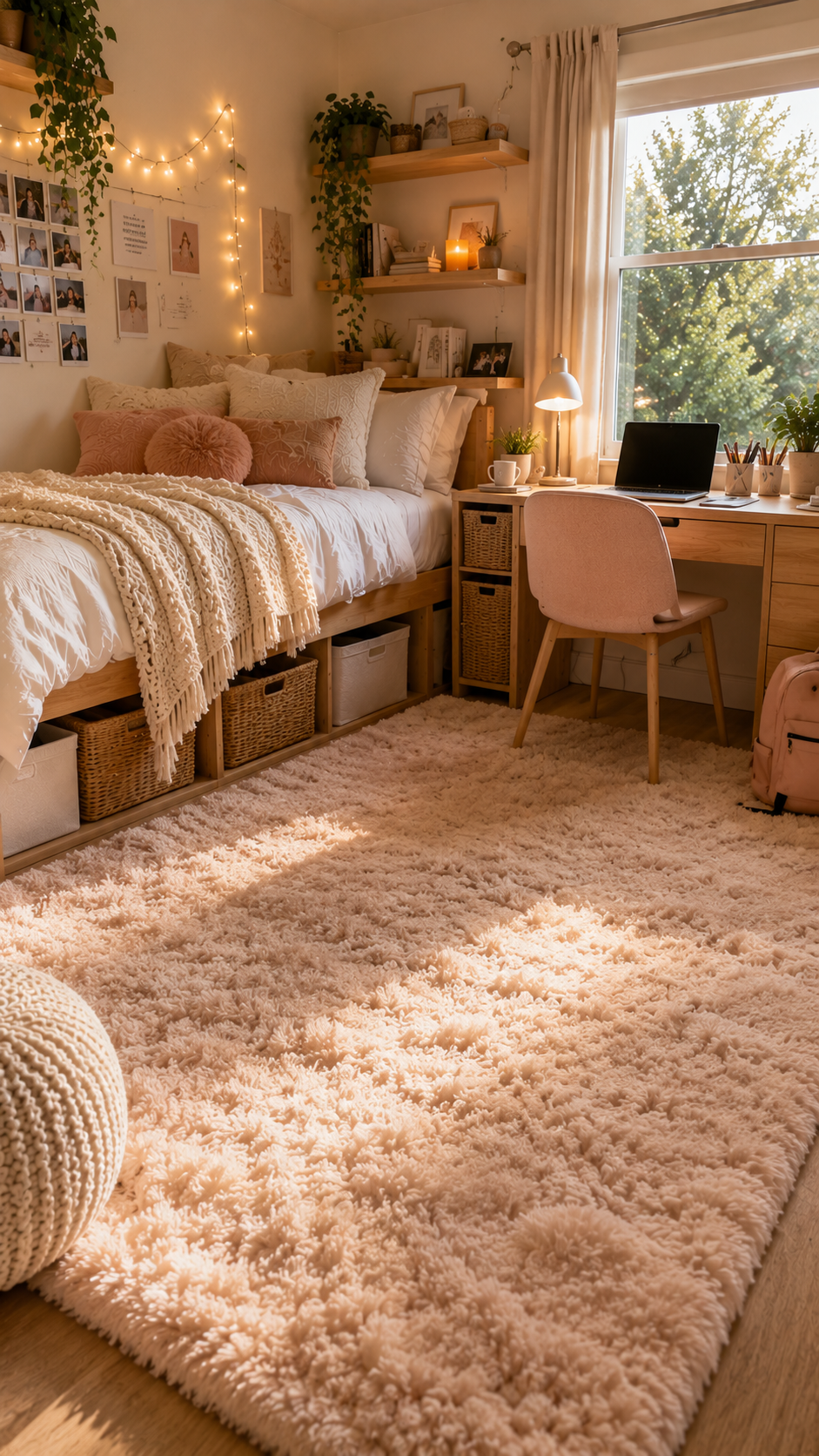 🥈 Best 2 Plush Cozy Dorm Rug Ideas
