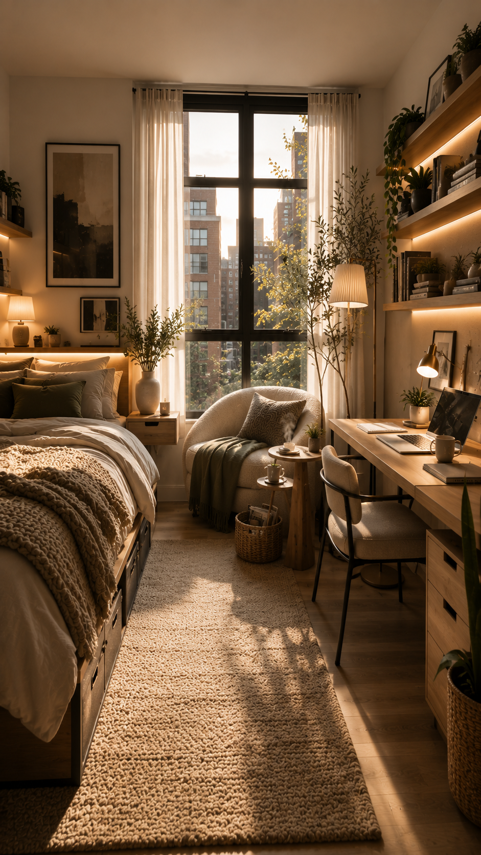🥉 Best 3 Cozy Urban Apartment Style