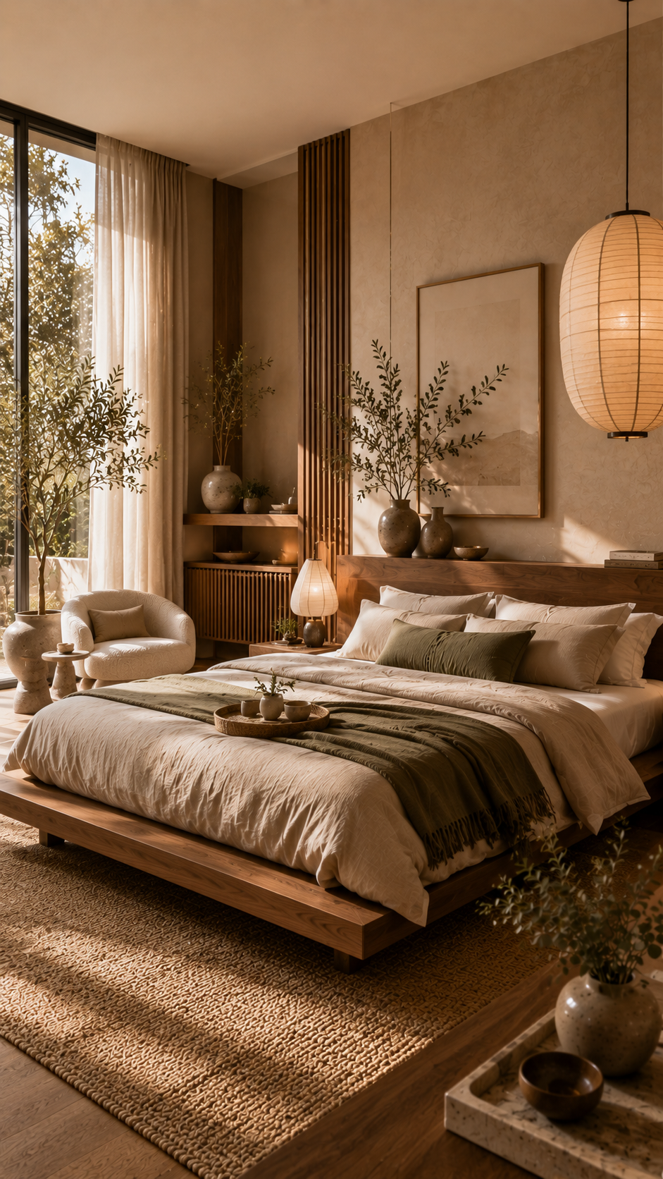 🥉 Best 3 Earthy Japandi Bedroom Aesthetic Styles & Color Themes