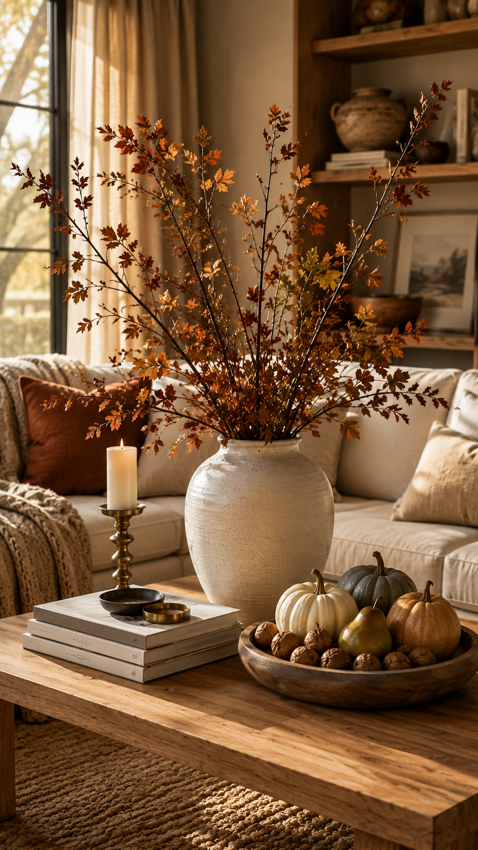 🥇 Best 1 Botanical Fall Coffee Table Decor With Sculptural Branches