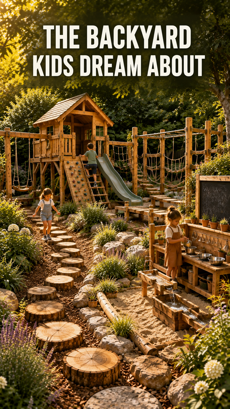 🥇 Best 1 Natural Adventure Backyard Play Areas