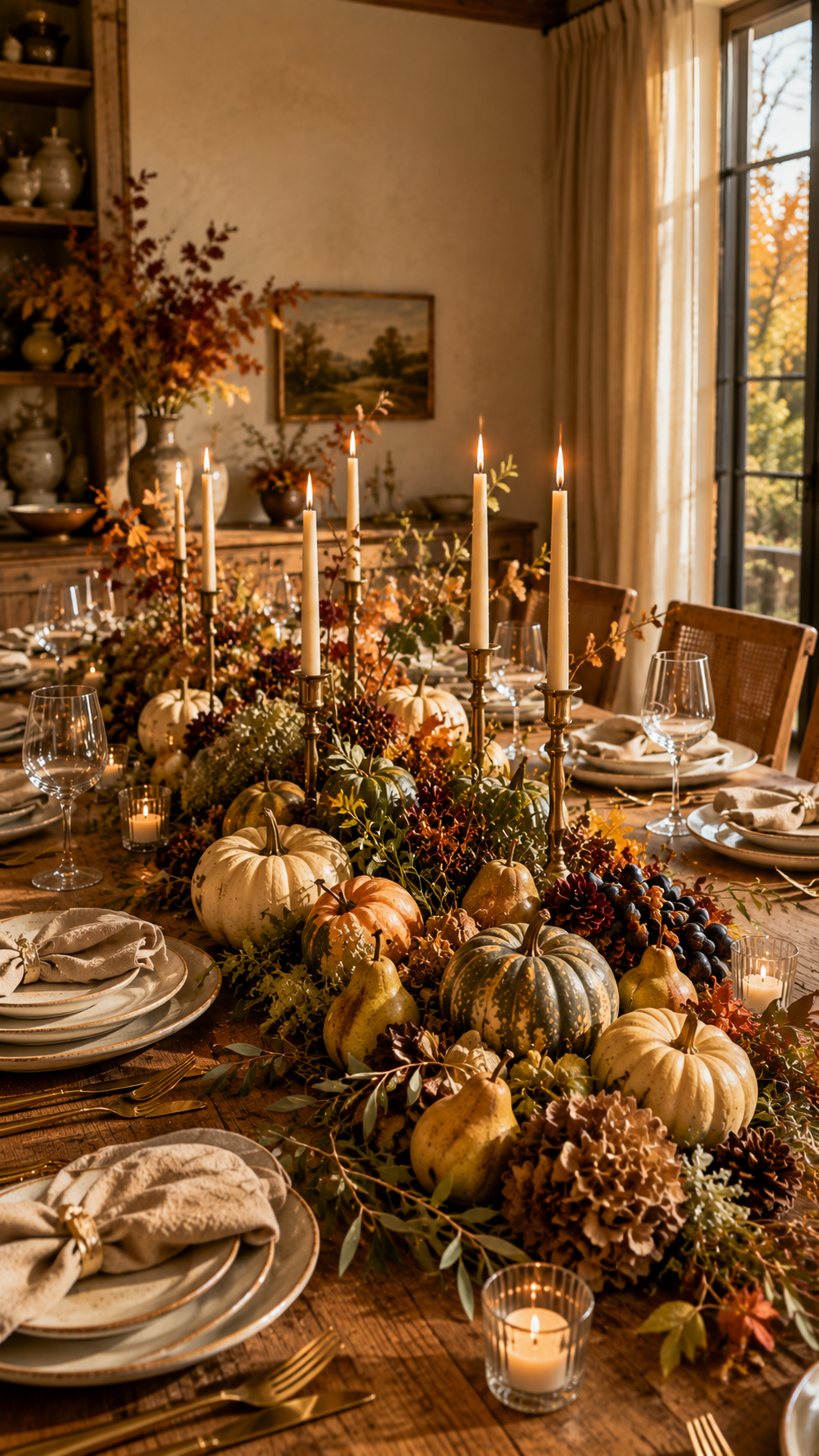 🥇 Best 1 Natural Harvest Runner Fall Table Centerpieces