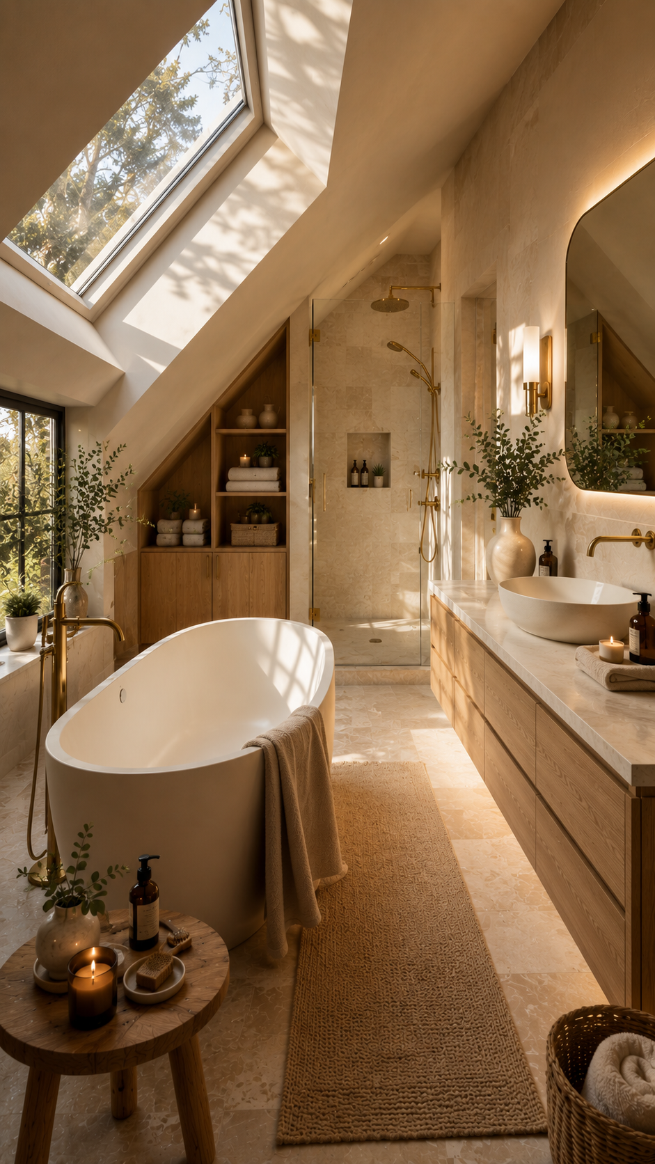 🥇 Best 1 Spa Inspired Upstairs Bathrooms with a Freestanding Tub