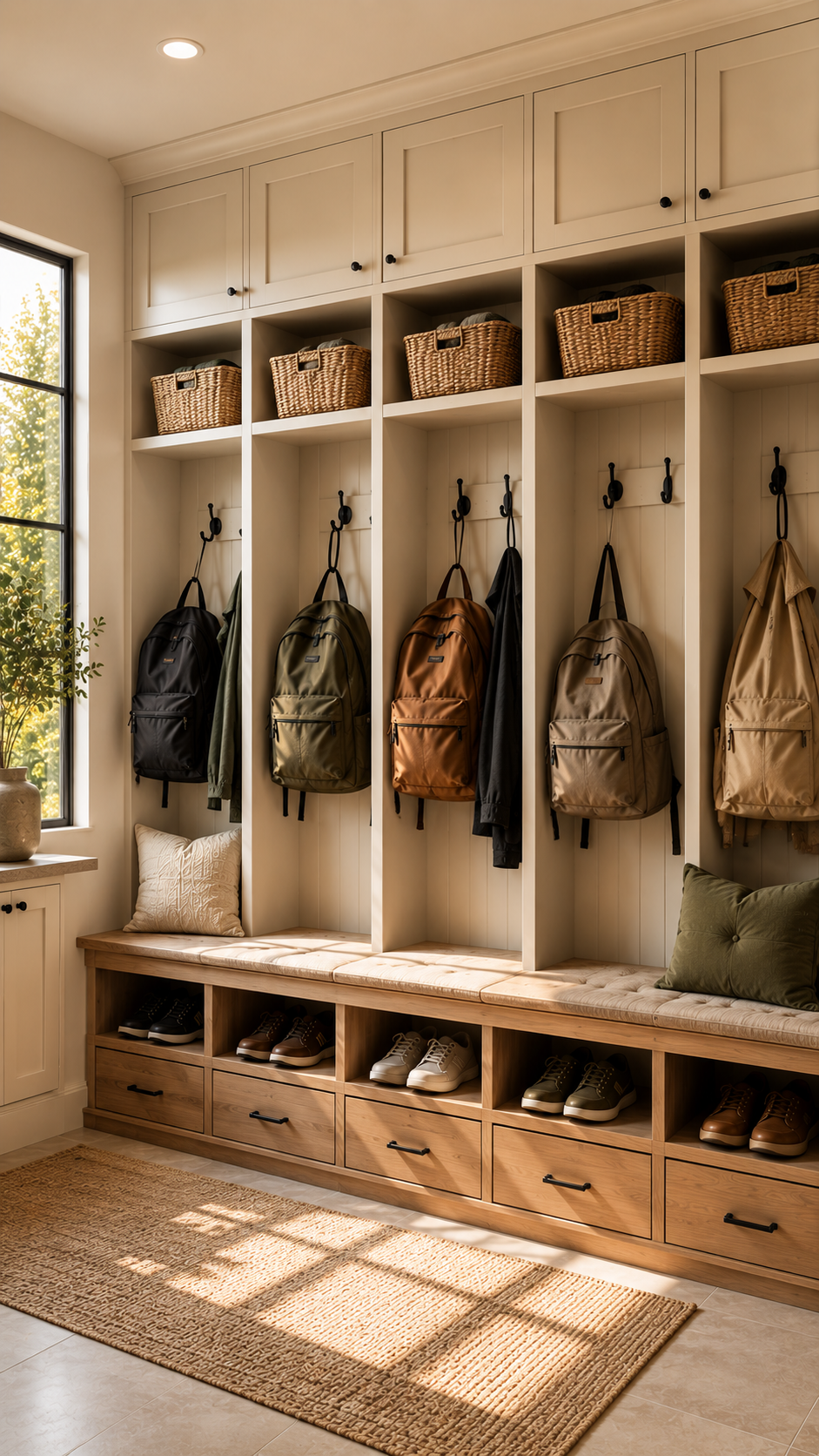 🥈 Best 2 Built In Backpack Storage Ideas with Mudroom Lockers and Cubbies